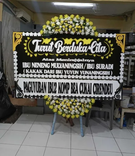 Papan Bunga Duka Gedung Serbaguna Serang